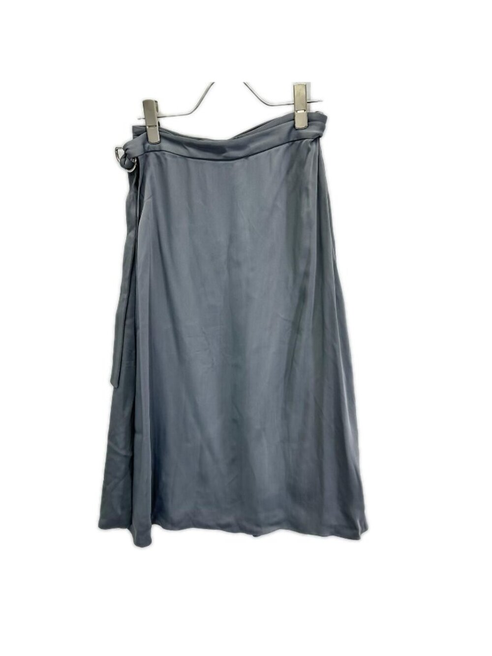 Balenciaga Gray Side Belt Wrap Skirt 34
